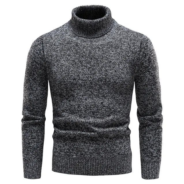 Pull col roulé moderne femme – Pull élégant en tricot doux et ajusté