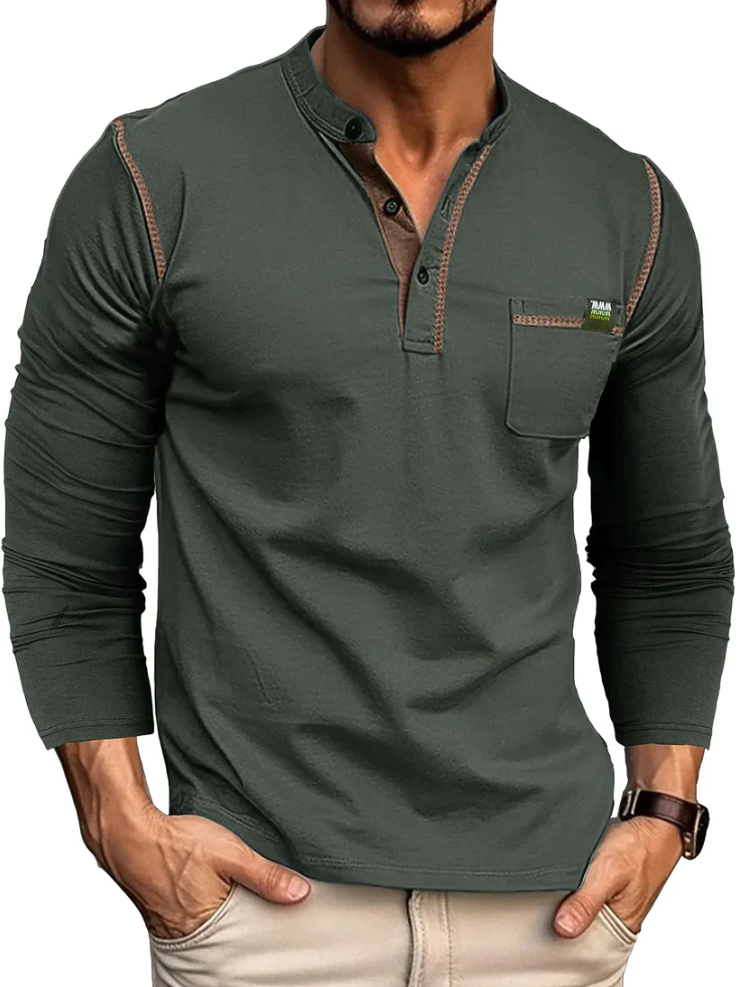 Chemise de loisirs homme – Chemise élégante en coton, coupe décontractée