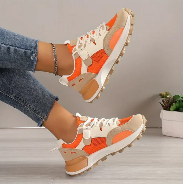 Baskets femmes colorblock – Chaussures tendance et confortables pour tous les jours