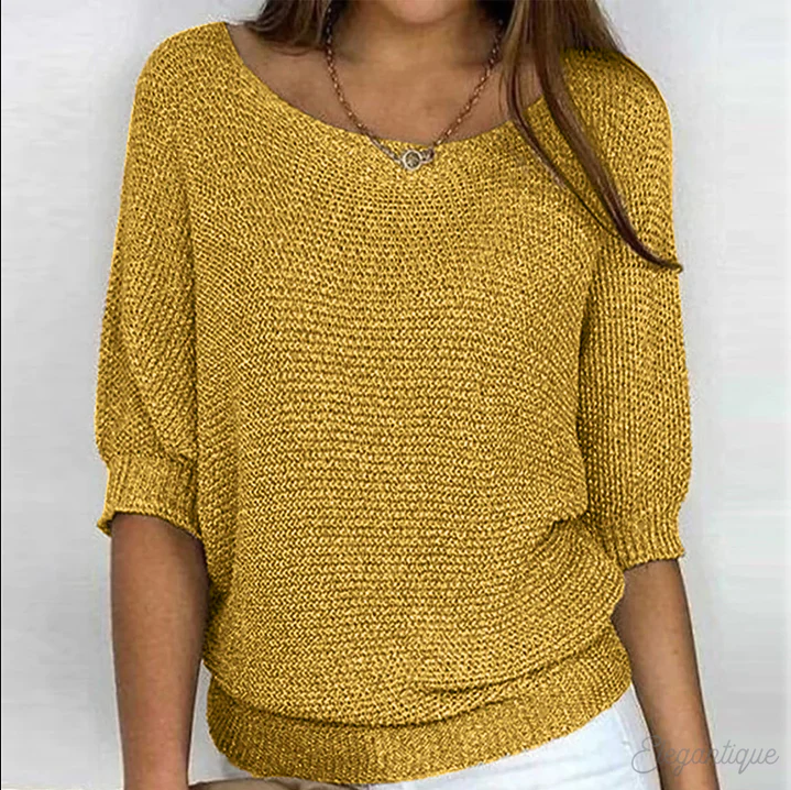 Pull femme – Pull en laine doux et élégant pour hiver