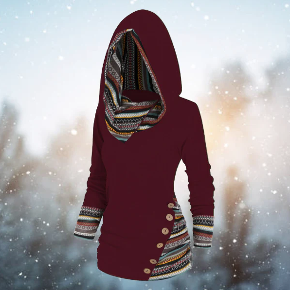 Cape tribal femme – Cape tendance à motifs ethniques pour un look unique