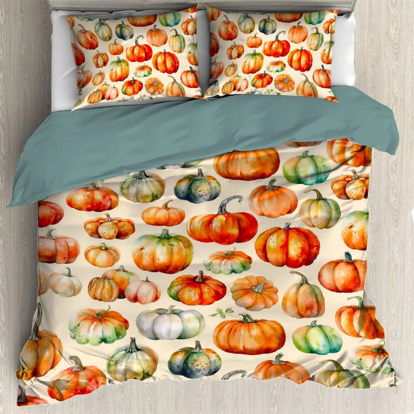 Housse de couette automne – Housse confortable en coton design pour literie