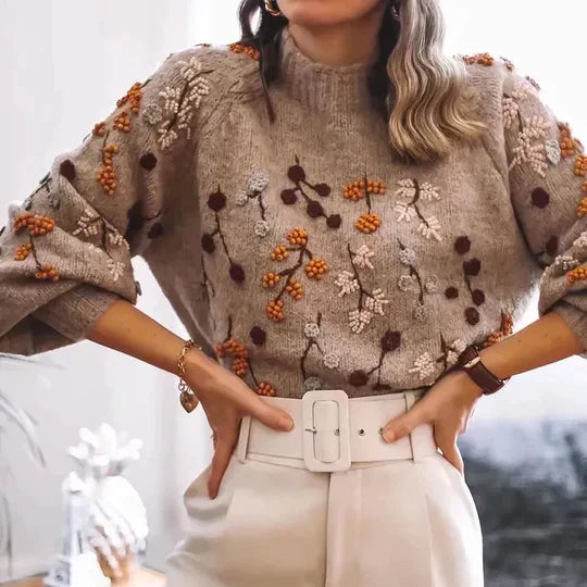 Pull en tricot femme – Pull doux et élégant à manches longues