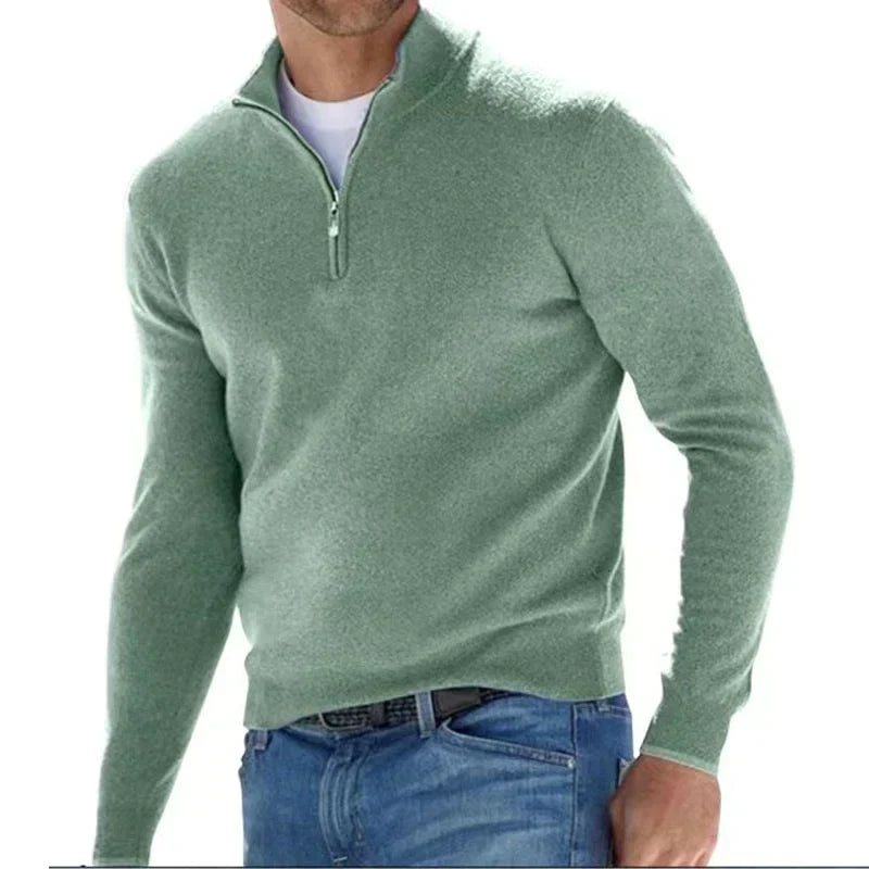 Pull à fermeture éclair homme – Sweat stylé en design italien