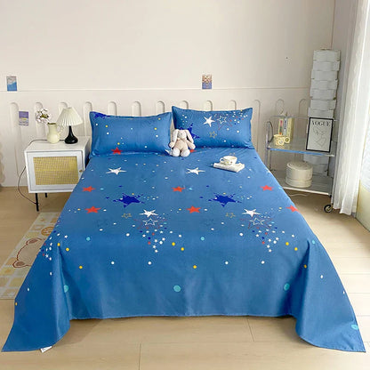 Housse de matelas coton – Drap-housse imprimé confortable pour literie maison