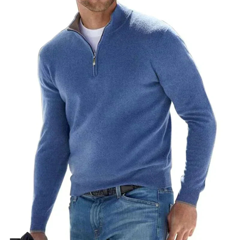 Pull à fermeture éclair homme – Sweat stylé en design italien