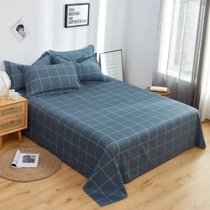 Drap de lit coton élégant – Housse de lit confortable avec imprimé décoratif