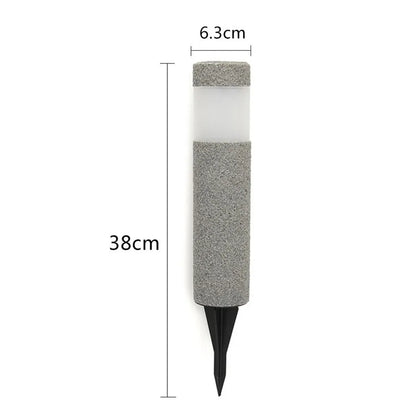 Lampe extérieure jardin – Éclairage élégant en pierre durable pour terrasses