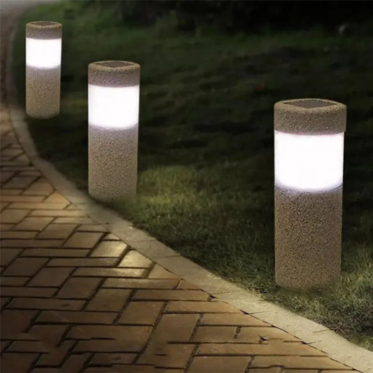 Lampe extérieure jardin – Éclairage élégant en pierre durable pour terrasses