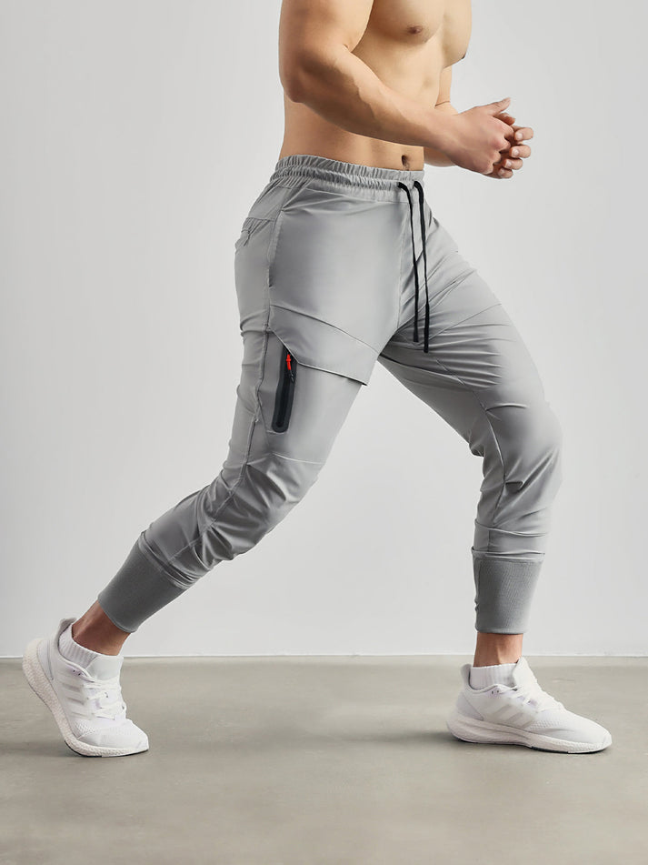 Pantalon cargo jogging homme – Pantalon sportif cool avec haute côte