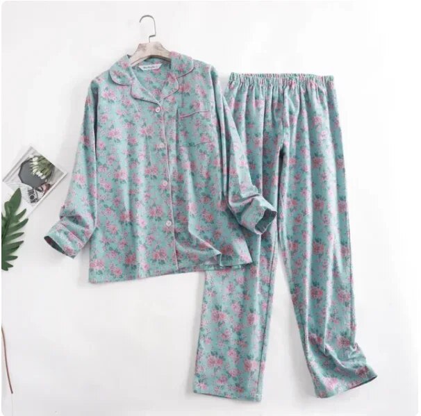 Pyjama femme confortable – Ensemble avec motifs vifs et doux