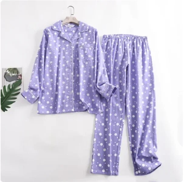 Pyjama femme confortable – Ensemble avec motifs vifs et doux