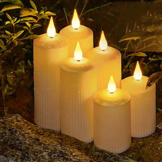 Bougies LED étanches avec télécommande – Décoration maison et bureau élégante