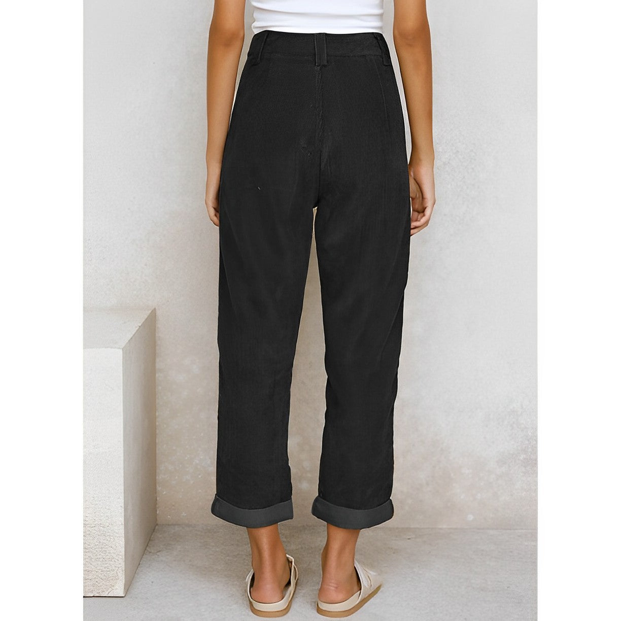 Pantalon velours femme – Pantalon tendance chic et confortable