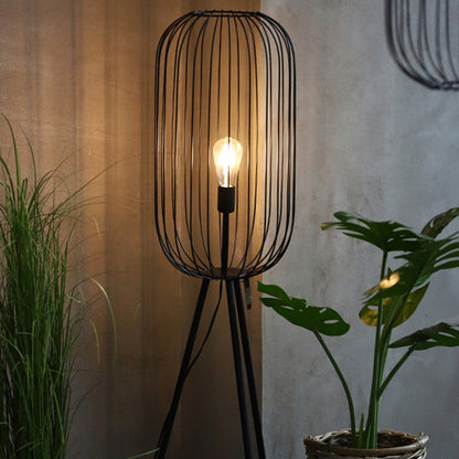 Lampe sur pied moderne – Éclairage élégant à rayures pour maison et bureau