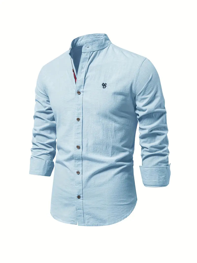 Chemise en lin homme – Chemise élégante à boutons pour été