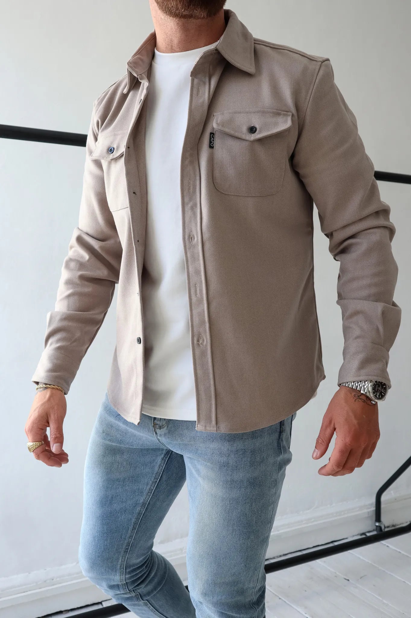 Chemise moderne homme – Veste élégante à manches longues et coupe tendance