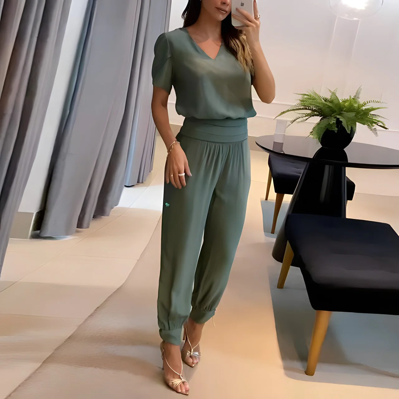 Blouses et pantalons élégants femme – Tenue habillée chic et confortable