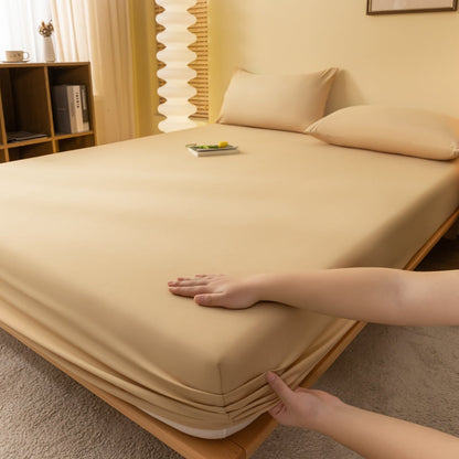 Matelas Élastique Doux – Housse de Matelas en Couleurs Unies Confortable