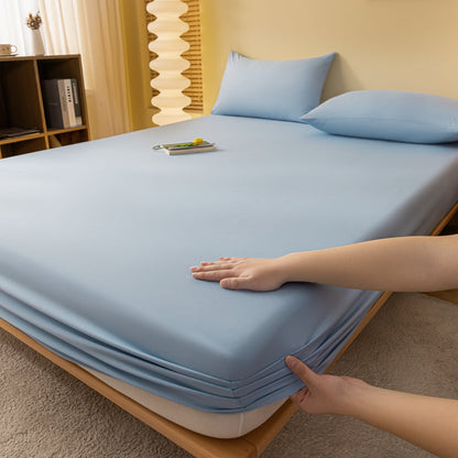 Matelas Élastique Doux – Housse de Matelas en Couleurs Unies Confortable