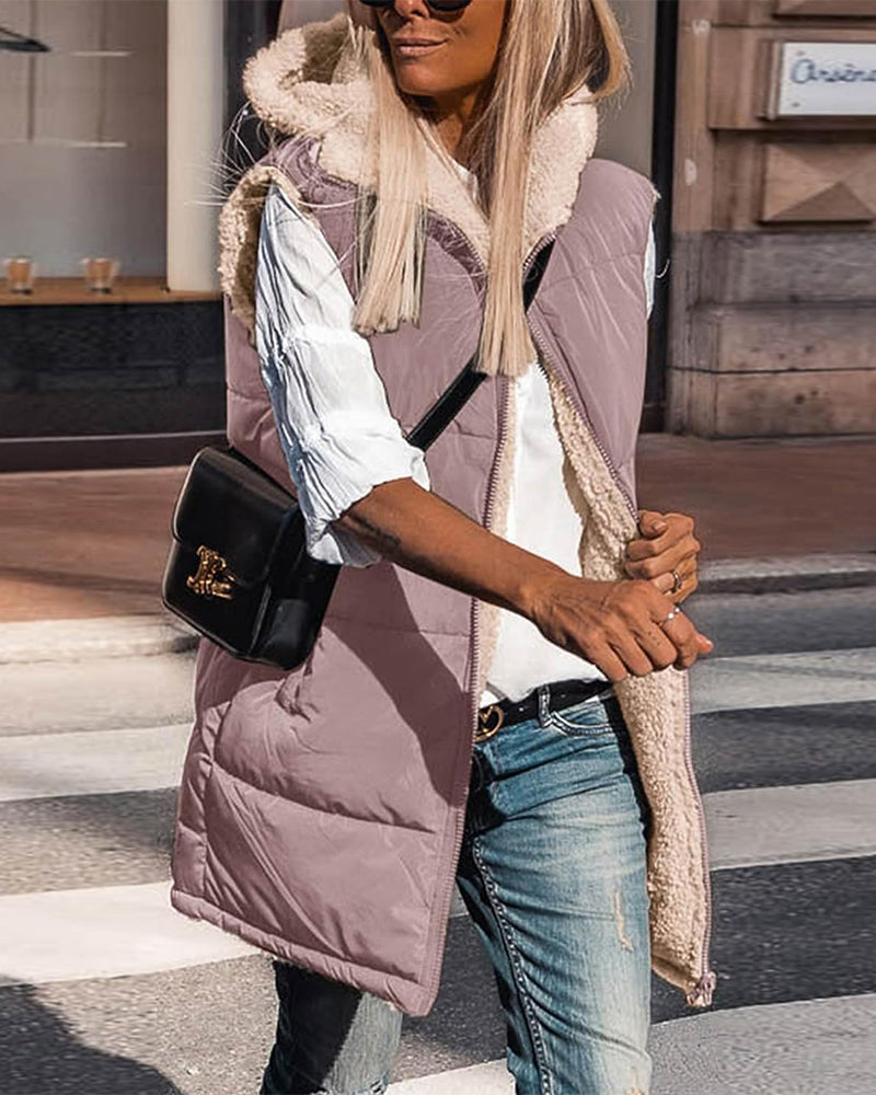 Gilet réversible homme – Veste avec capuche légère et pratique