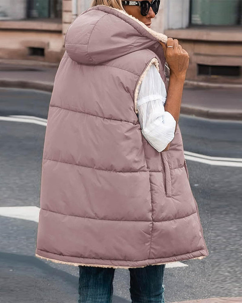 Gilet réversible homme – Veste avec capuche légère et pratique