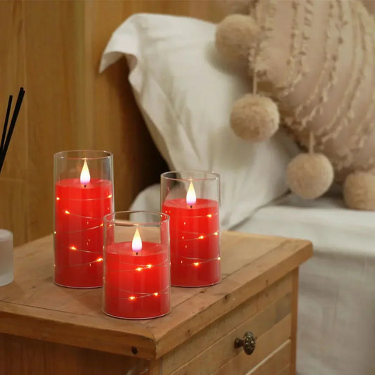 Bougies LED réalistes – Bougies décoratives effet flamme pour maison et bureau