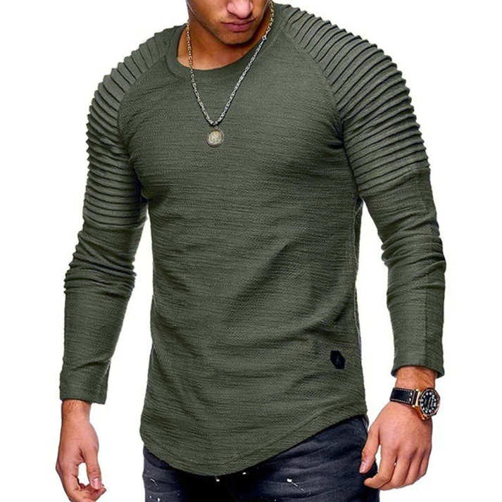 T-shirt manches longues homme – T-shirt confortable en coton pour casual