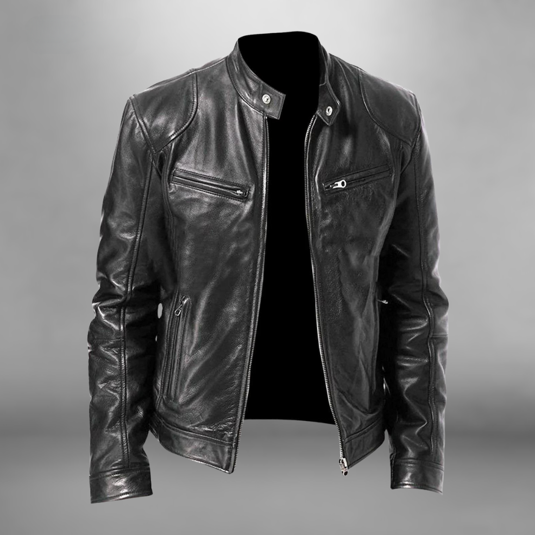 Veste en cuir homme décontractée – Blouson élégant et tendance pour toutes occasions