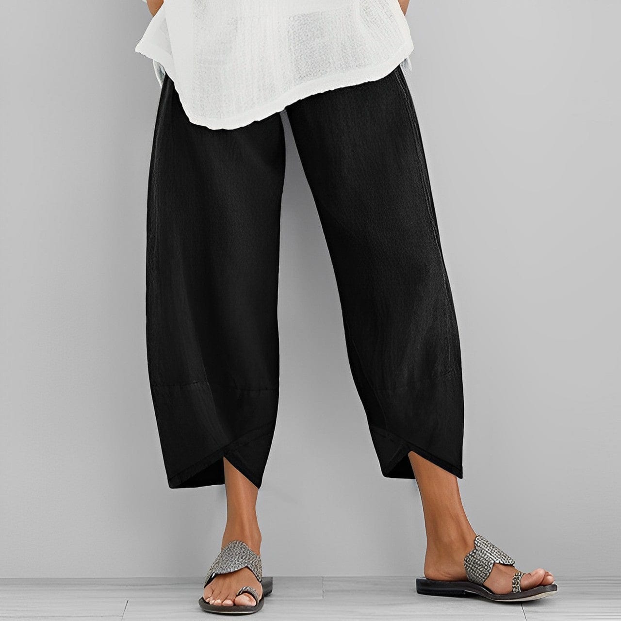 Pantalon lin décontracté femme – Pantalon léger et chic pour été