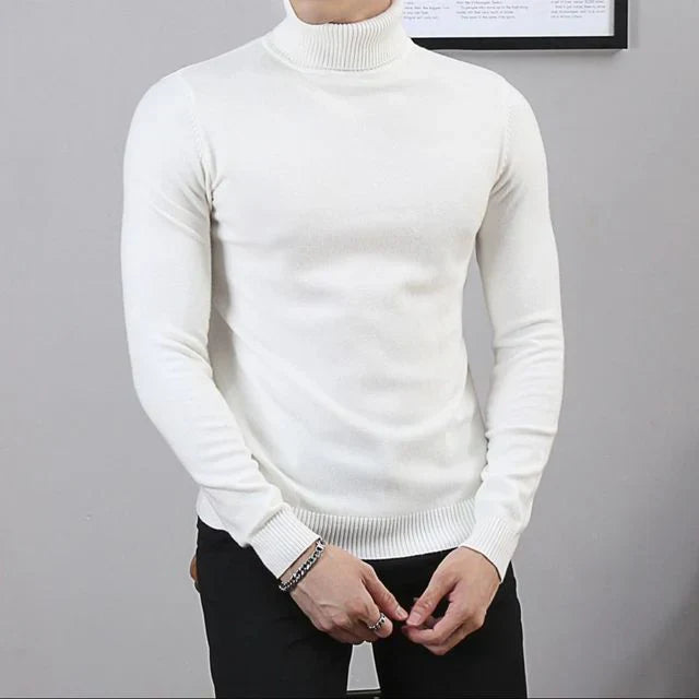 Pull homme ajusté – Titan slim fit élégant en coton doux