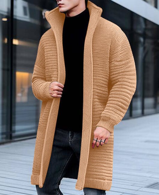 Cardigan long homme – Veste élégante en tricot pour toutes occasions