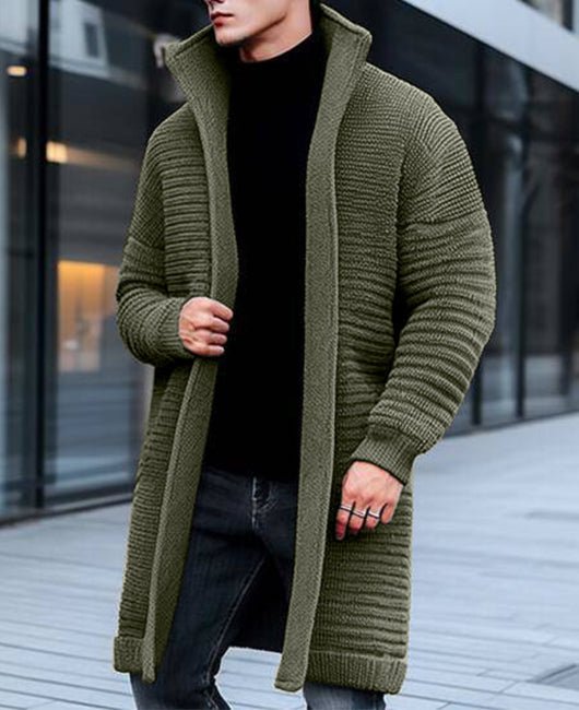 Cardigan long homme – Veste élégante en tricot pour toutes occasions